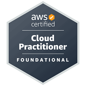 Logo Certificación AWS Cloud Practitioner Foundational