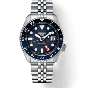 Seiko 5 Sports SS Automatic GMT Blue Dial