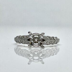 14kw .15ctw Diamond Engagement Ring Semimount