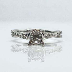 14kw .25ctw Diamond Engagement Semi-mount