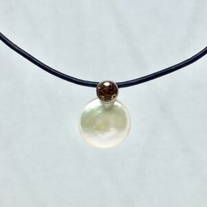 14.4mm Pearl and Citrine Necklace