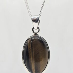 Sterling silver (925) Tigers Eye Necklace