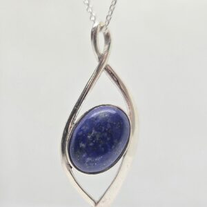 Sterling Silver (925) Blue Lapis Necklace