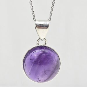 Sterling Silver (925) Amethyst Necklace