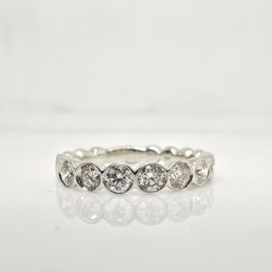 14k .78ctw Diamond Bezel Ring