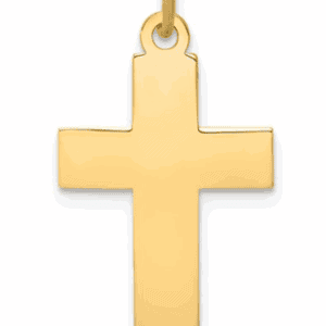 14k High Polished Cross