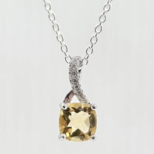 925 Citrine Necklace