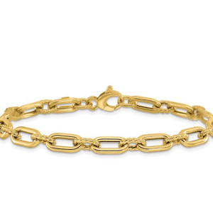 14k Cable Link Bracelet