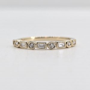 14k .15ctw Art Deco Diamond Band
