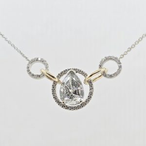 Custom 14k 1.9ctw Diamond Fashion Necklace