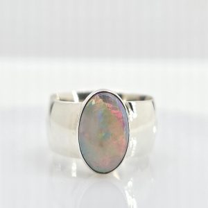 Sterling Silver Opal Ring