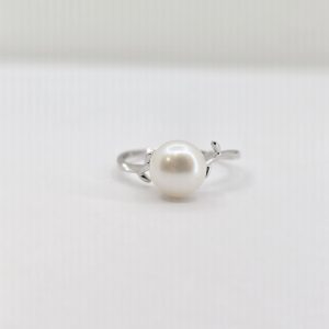 Sterling Silver 8mm Freshwater Pearl Ring
