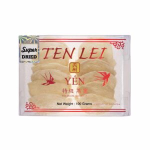 Ten Lei Yen Red Label Super Dried 100 Grams White Edible Bird's Nest