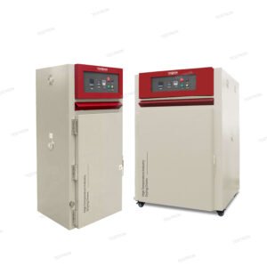Different types of industry drying ovens for high-temperature material testing by Testron Group.