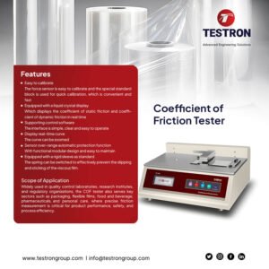 Coefficient of Friction Tester supplier and manufacturer