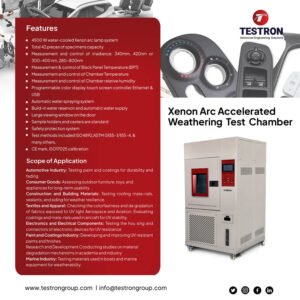 Xenon Arc Accelerated Weathering Test Chamber