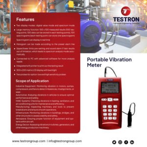 TT- 7230 Portable Vibration Meter- Measuring vibration of motor, pump, compressor and rotating machines