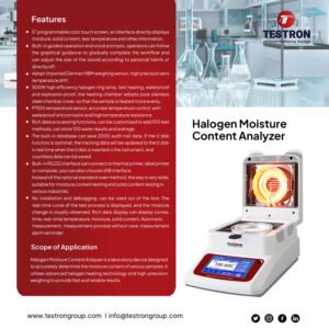 TT-HMCA Best Halogen Moisture Analyzer