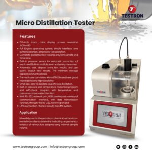 TT-MDT Micro Distillation Tester for petroleum products and fuel distillation analysis