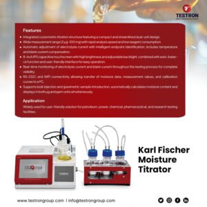 TT-MT3100 Karl Fischer Moisture Titrator for precise moisture content determination and water content analysis in laboratory and industrial applications.