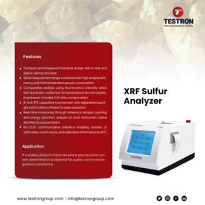 XRF Sulfur Analyzer for fast and accurate sulfur content testing in petroleum products, fuels, crude oil, and lubricants.