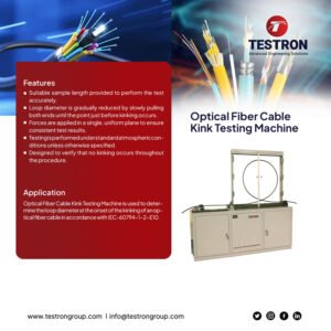 TT-OFK500 Optical Fiber Cable Kink Testing Machine for telecommunications, fiber optic cable manufacturing, R&D, and quality assurance laboratories