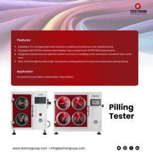 TT-PT Series Pilling Tester (Random Tumble) for textile and fabric pilling testing