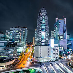 night view skyline in shinjuku, tokyo, japan