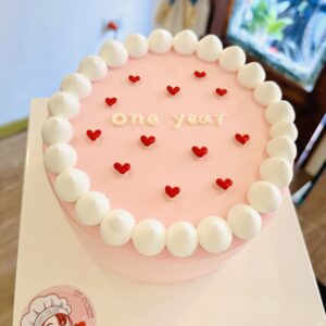 Bánh Sinh Nhật Tim Đơn Giản