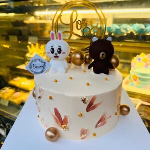 Bánh Sinh Nhật Thỏ Cony Và Gấu Brown