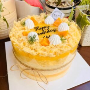 Bánh Sinh Nhật Bông Lan Trứng Muối the cati cake hà nội