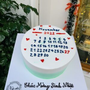 Bánh Sinh Nhật Cuốn Lịch