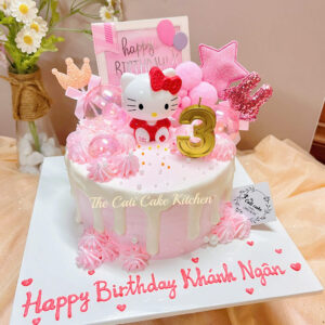Bánh Kem Hello Kitty Cho Bé Gái