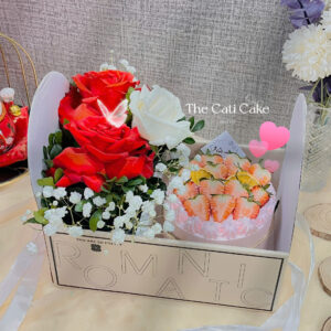 Bánh Kem 8-3 & Hoa Tươi tặng người yêu the cati cake