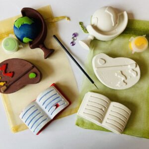 School-Paint Pallet-Book-Globe-Backpack Craft Kit From 99p