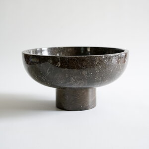 Large Fruit Bowl - Black Marble