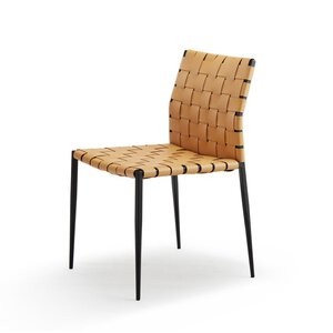 Architectural Leather Side Chair