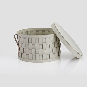 Sofia Leather Box (Round)