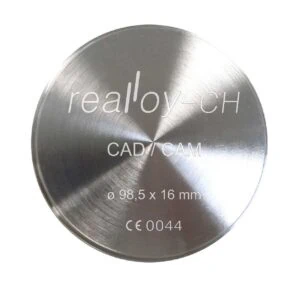 Realloy CH Blank – CoCr-Aufbrennlegierung Fräsronde Ø 98,5/99,5 mm