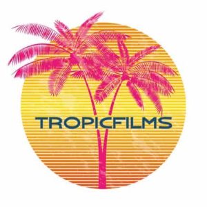 Logo de Tropicfilms videógrafos de bodas en Madrid Tenerife Valladolid e Islas Canarias