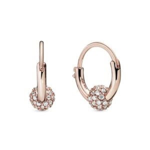 Сережки Pandora з кулькою з pavé 288294CZ