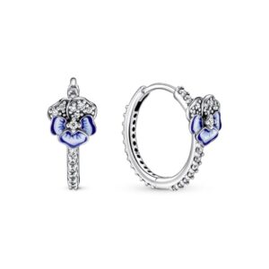 Сережки Pandora "Блакитна фіалка" 290775C01
