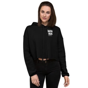 The Truth Is Real Crop Hoodie - No printing on the back Crop