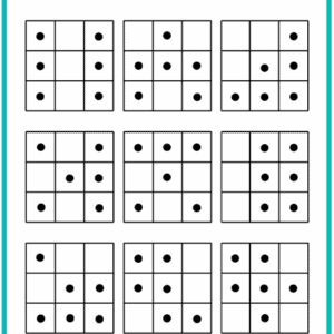 запомни и расставь точки, развитие внимания и памяти, тест на память, диагностика памяти, объем внимания