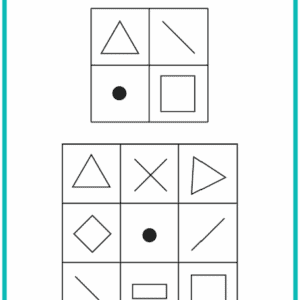 узнавание фигур, методика бернштейна, тест бернштейна, развитие памяти, задания на память, зрительная память, тест на память,