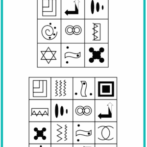 узнавание фигур, методика бернштейна, тест бернштейна, развитие памяти, задания на память, зрительная память, тест на память,