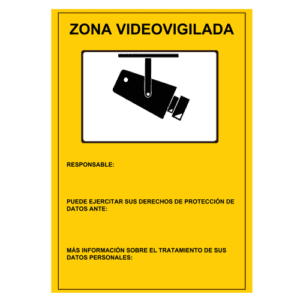 Cartel de Videovigilancia Homologado (PVC Exterior)