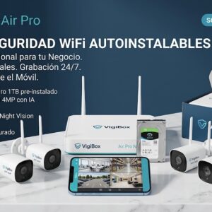 Kit de Videovigilancia Inalámbrico – VigiBox Air Pro (100% Autoinstalable)  x2