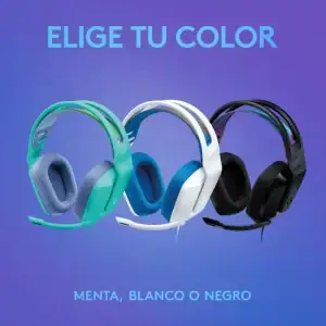 Diadema logitech gaming g335 menta