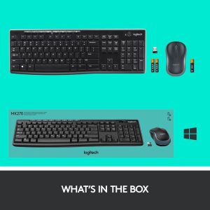 Combo Inalambrico Teclado Y Mouse Logitech Mk270